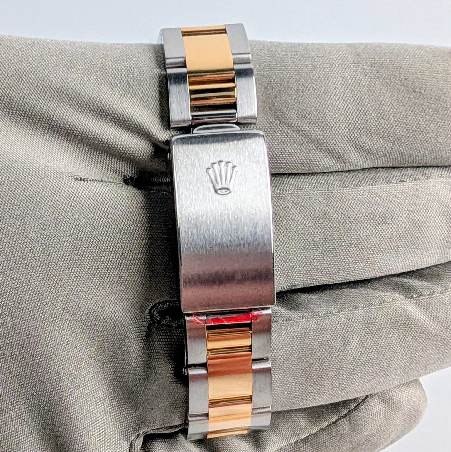 Rolex Datejust Two-Tone 18k Yellow Gold Oyster Bracelet — Custom Diamond Bezel & MOP Diamond Dial, Ref. 68273
