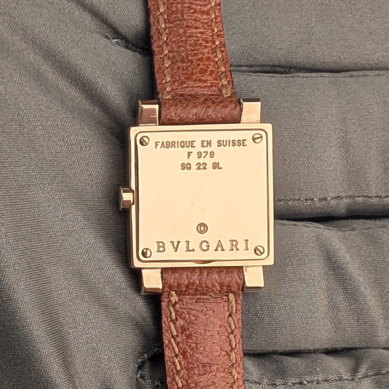 Bulgari Quadratto Solid 18K Yellow Gold Ladies Watch | Ref. SQ 22 GL