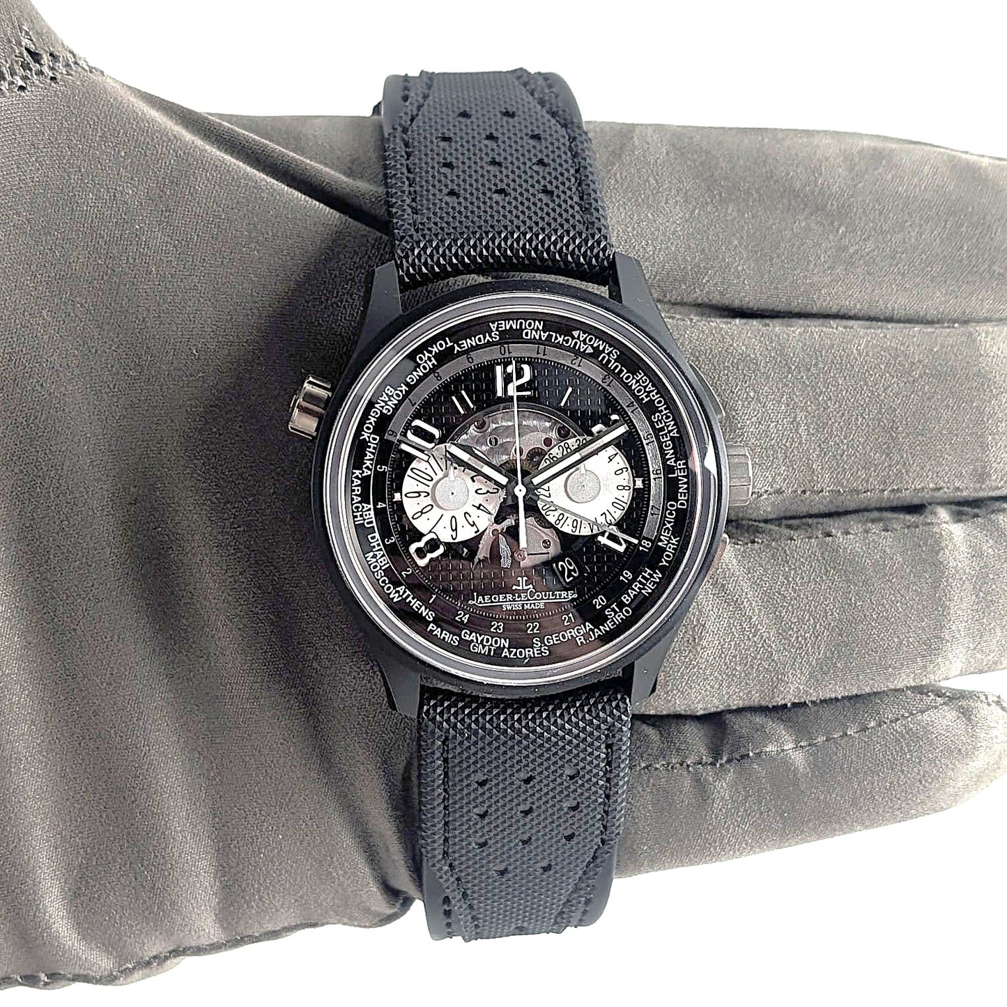 Jaeger-LeCoultre Aston Martin AMVOX 5 World Chronograph – Ref. Q193J471 (Serviced)