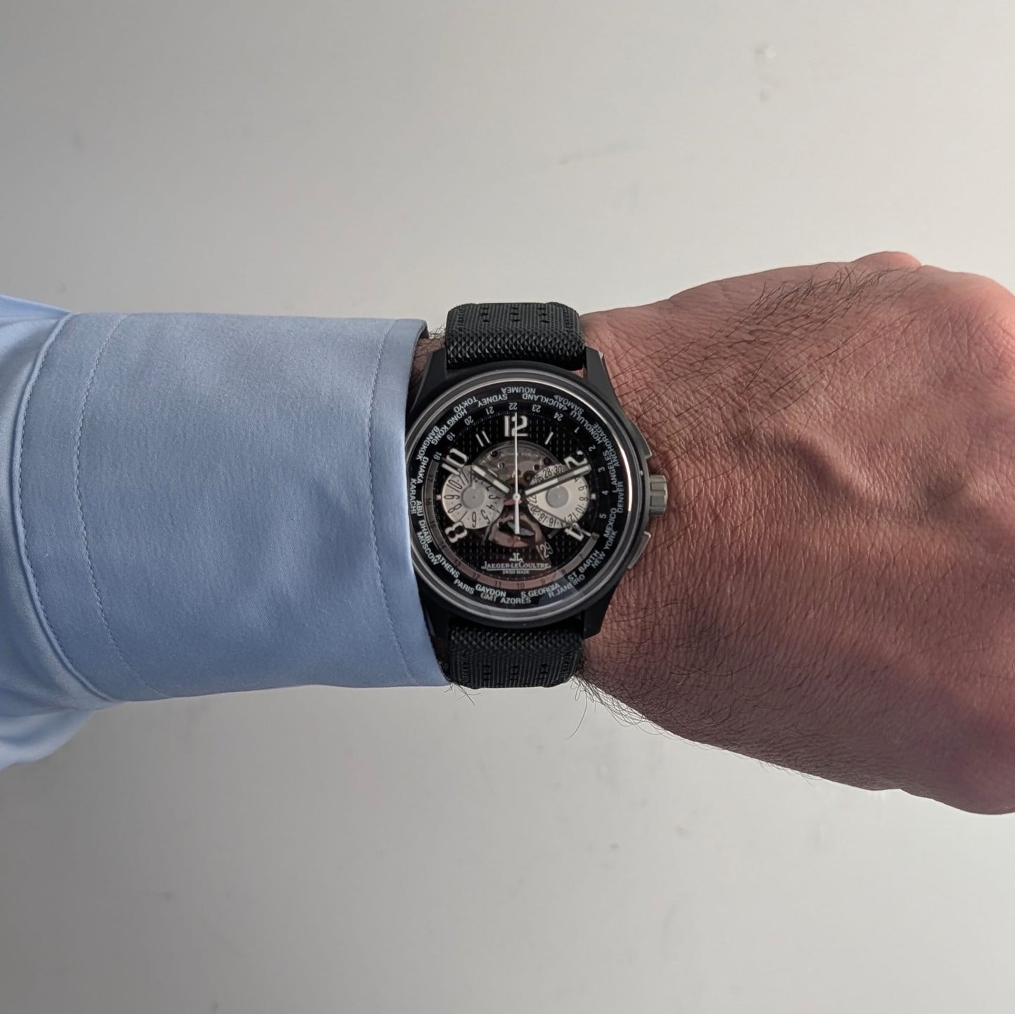 Jaeger-LeCoultre Aston Martin AMVOX 5 World Chronograph – Ref. Q193J471 (Serviced)