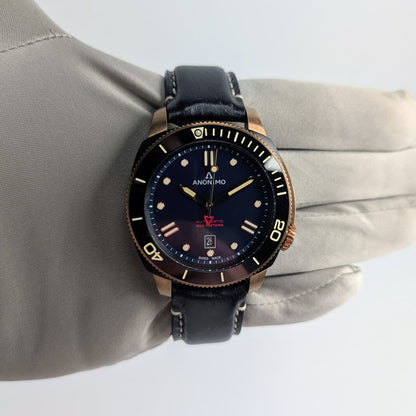 Anonimo Nautilo Bronze Automatic Diver — Blue Dial, Ref. AM-1002.08