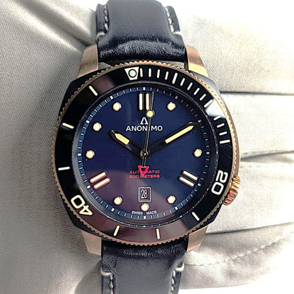 Anonimo Nautilo Bronze Automatic Diver — Blue Dial, Ref. AM-1002.08