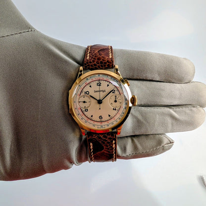Eberhard & Co. Extra-Fort Monopusher Vintage Chronograph | Solid 18K Yellow Gold