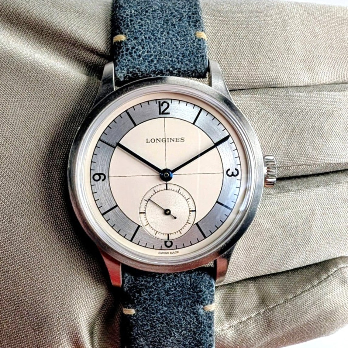 Longines Heritage 39mm Men's Watch | Silver Dial | Full Set | Ref. L2.828.4.73.2