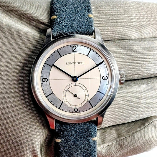 Longines Heritage 39mm Men's Watch | Silver Dial | Full Set | Ref. L2.828.4.73.2