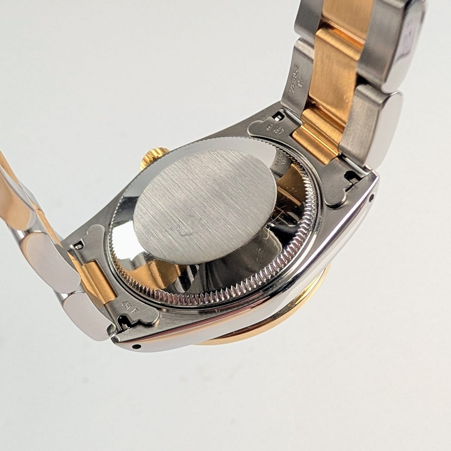 Rolex Datejust Two-Tone 18k Yellow Gold Oyster Bracelet — Custom Diamond Bezel & MOP Diamond Dial, Ref. 68273