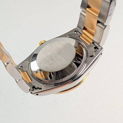 Rolex Datejust Two-Tone 18k Yellow Gold Oyster Bracelet — Custom Diamond Bezel & MOP Diamond Dial, Ref. 68273