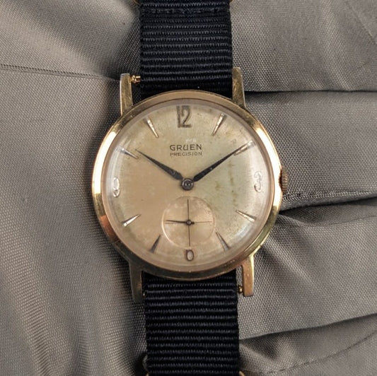 Gruen Precision 510 Gold-Plated Vintage Men's Watch | James Bond Style