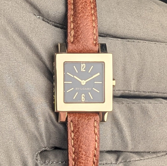 Bulgari Quadratto Solid 18K Yellow Gold Ladies Watch | Ref. SQ 22 GL