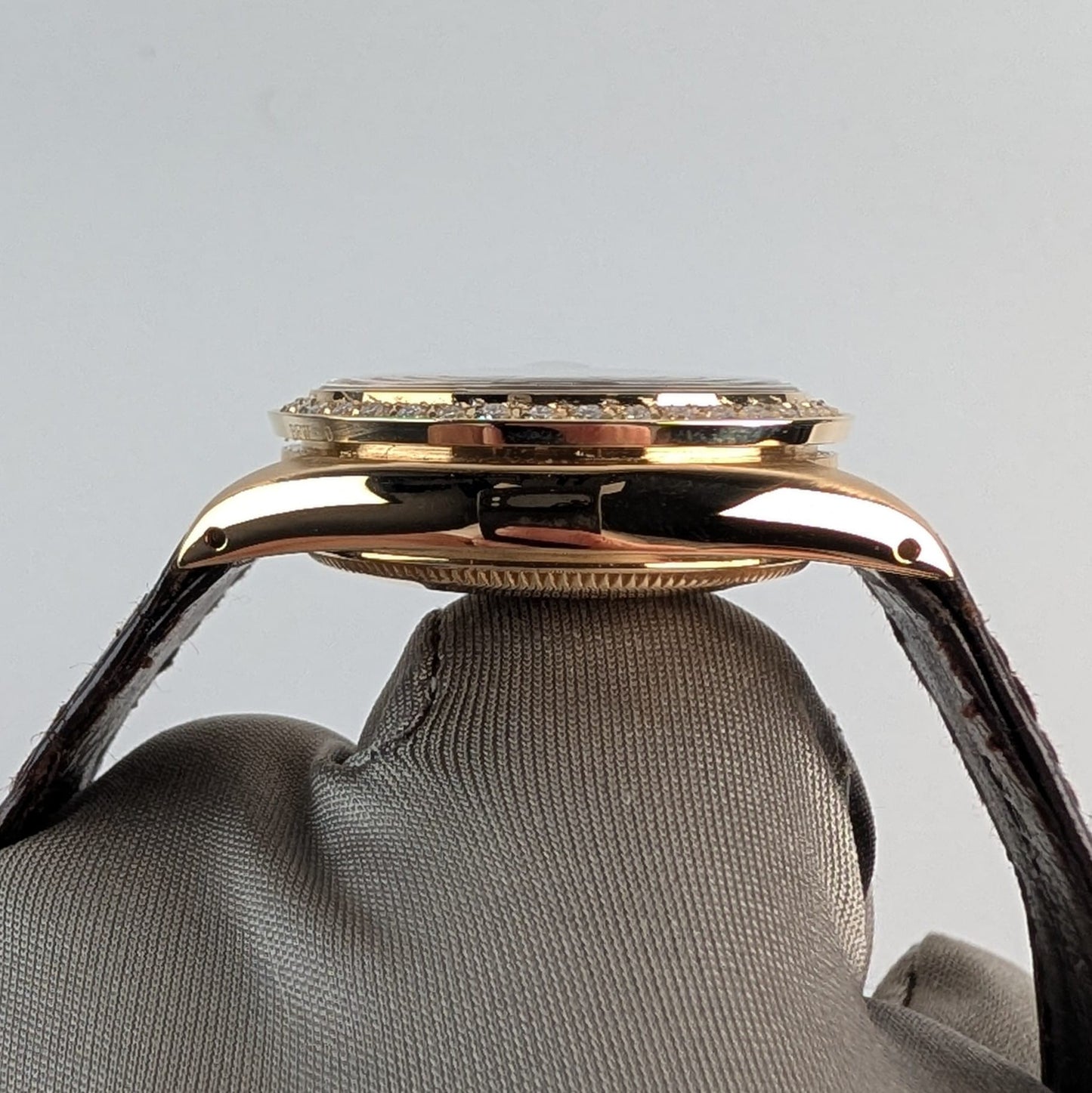 Rolex Datejust Ladies 31mm | Solid 18K Yellow Gold | Diamond Bezel | Houndstooth Dial