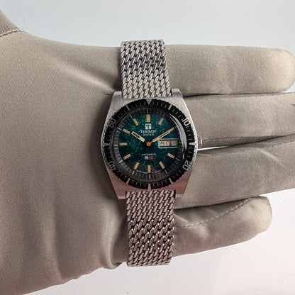 Tissot Visodate Seastar PR-516 | James Bond “Live and Let Die” | Mosaic Patina Dial | Original Mesh Bracelet