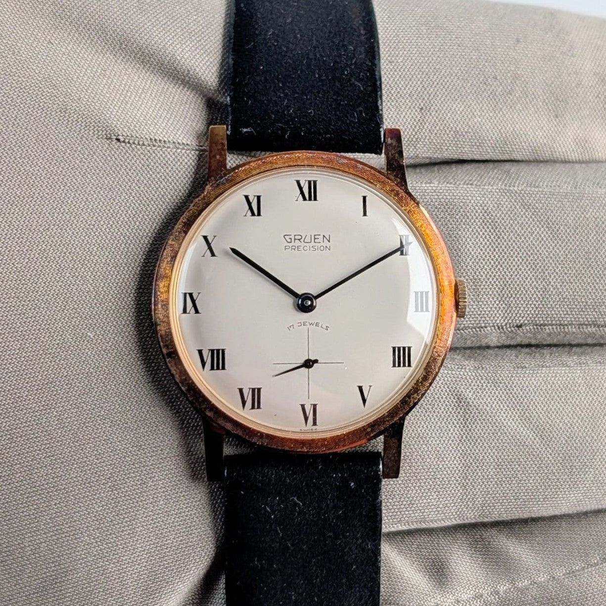 Gruen Precision 510 Gold-Plated Vintage Men's Watch | Pre-Owned Excellent