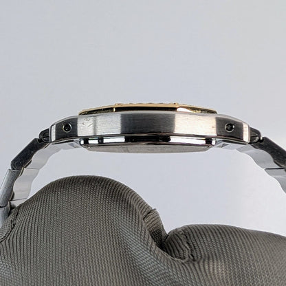 Santos de Cartier Octagon Ladies Watch | Two-Tone Steel & 18K Gold | Diamond Bezel