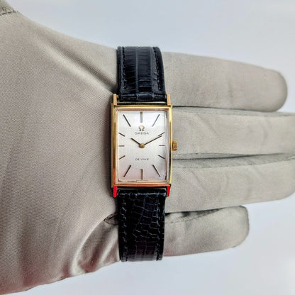 Omega De Ville Tank 18K Yellow Gold Unisex Watch
