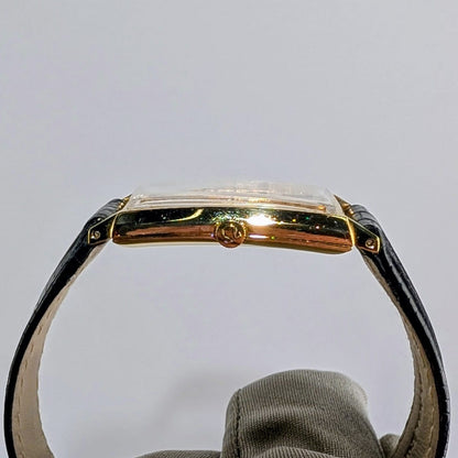 Omega De Ville Tank 18K Yellow Gold Unisex Watch