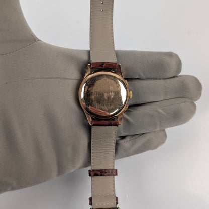 Swiss Vintage Solid 18K Yellow Gold Men's Chronograph Watch | Recently Serviced