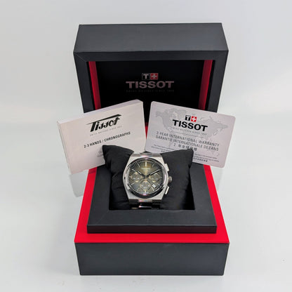 Tissot PRX Automatic Chronograph Green Dial Men's Watch | Ref. T137.427.11.091.00 | New
