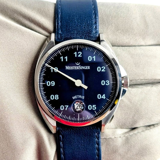 MeisterSinger Single Hand Men's Watch | Blue Dial | Ref. ME908
