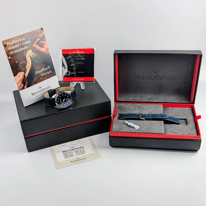 MeisterSinger Single Hand Men's Watch | Blue Dial | Ref. ME908