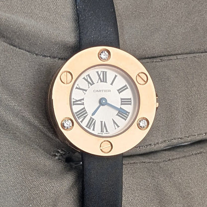Cartier Love Watch Quartz 23mm — 18k Rose Gold with Factory Diamonds