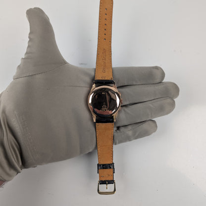 Orator Chronograph Suisse 18K Rose Gold Vintage Watch