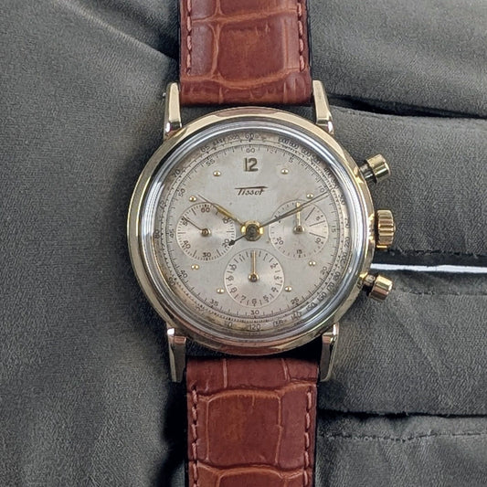 Tissot Vintage Chronograph 14K Yellow Gold – Circa 1960s
