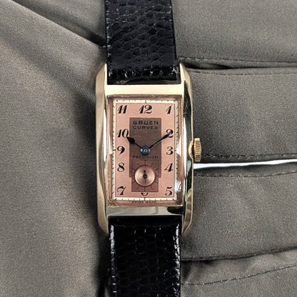 Gruen Curvex Solid 14K Yellow Gold Vintage Watch | Pre-Owned Excellent