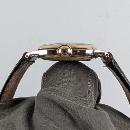 Rare Longines Wadsworth Solid 14K Yellow Gold Cushion Case Watch – 1940s