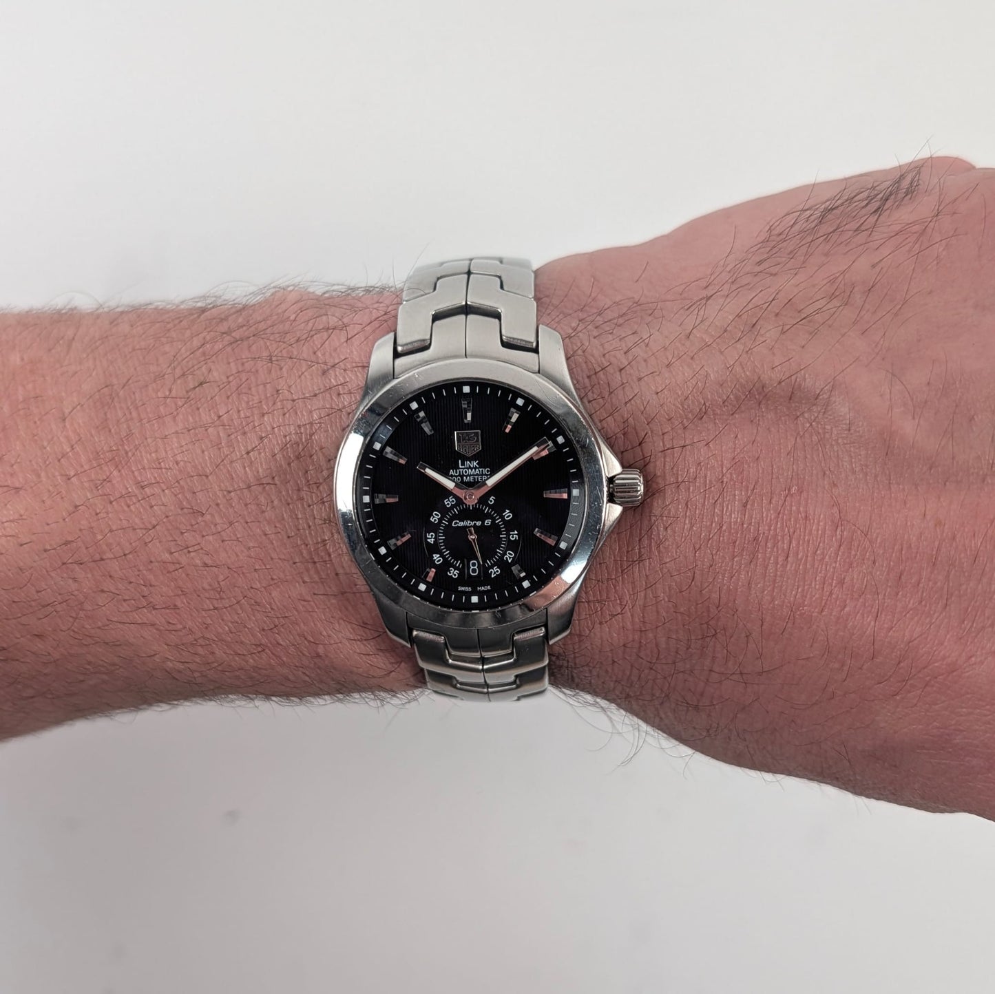 TAG Heuer Link Calibre 6 Men's Watch | Black Dial | Ref. WJF211A