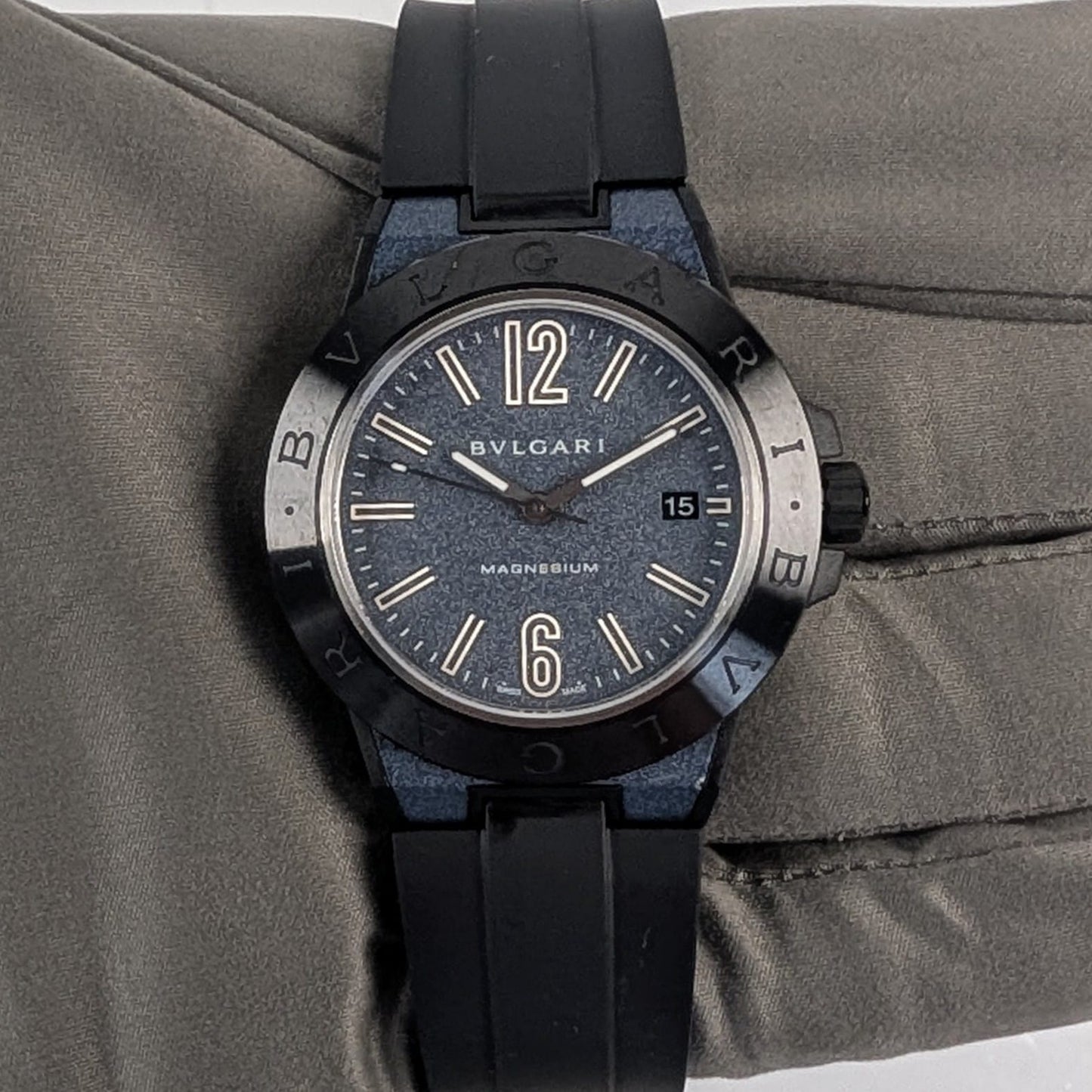 Bulgari Diagono Magnesium Men's Watch | Full Set | Ref. DG41SMC