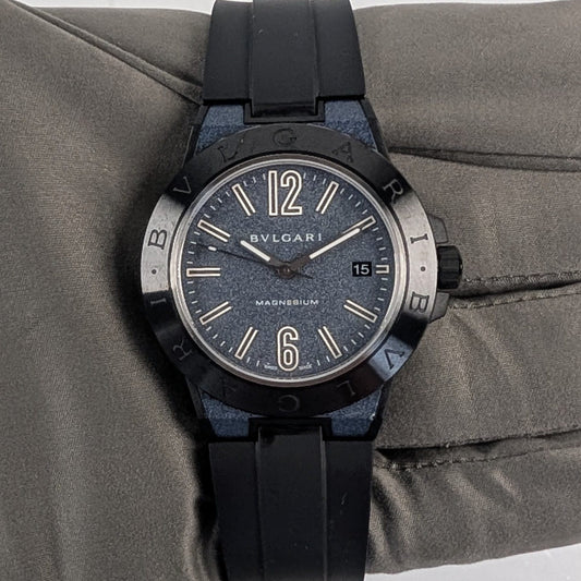 Bulgari Diagono Magnesium Men's Watch | Full Set | Ref. DG41SMC