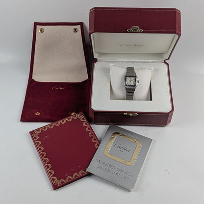 Cartier Santos Galbee Ladies Watch – Silver Roman Dial, Ref. 2423