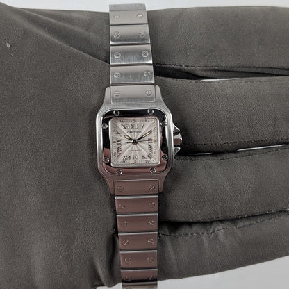 Cartier Santos Galbee Ladies Watch – Silver Roman Dial, Ref. 2423