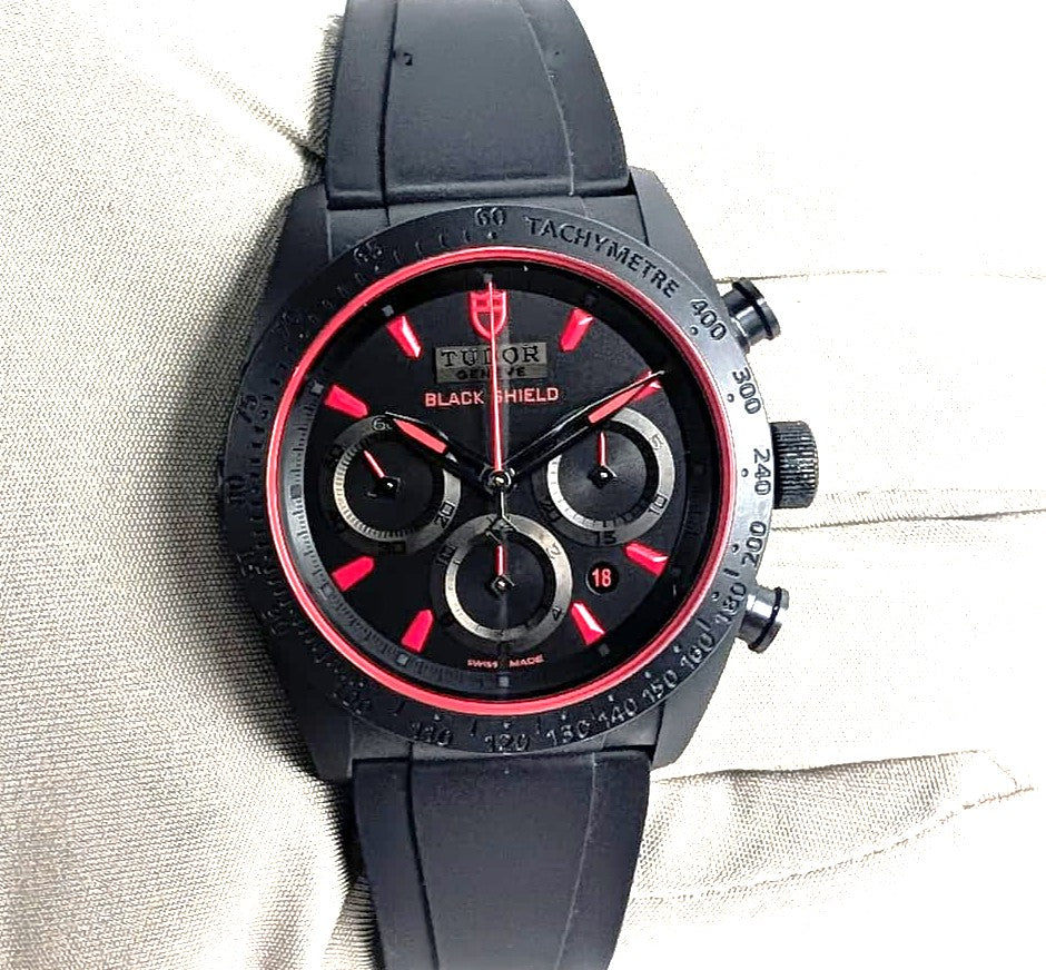 Tudor Fastrider Black Shield Ceramic Men's Watch | Ref. 42000CR