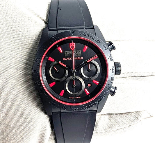 Tudor Fastrider Black Shield Ceramic Men's Watch | Ref. 42000CR
