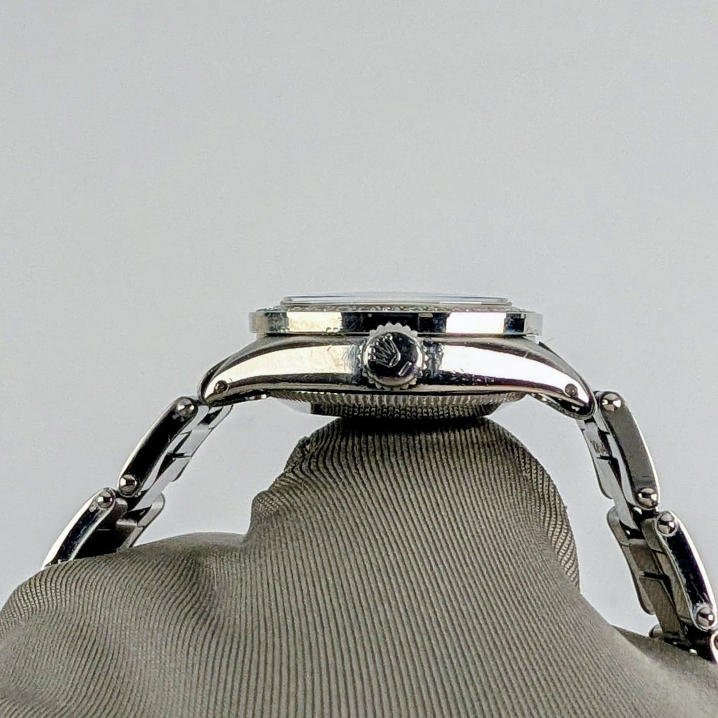 Rolex Ladies Oyster Perpetual | Black Dial | Diamond Bezel | Ref. 6618