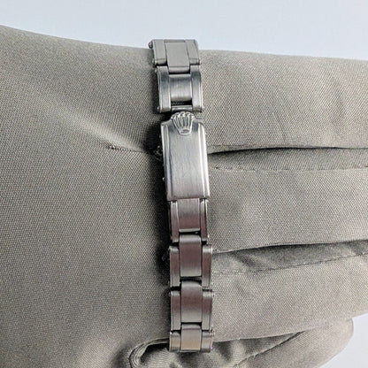 Rolex Ladies Oyster Perpetual | Black Dial | Diamond Bezel | Ref. 6618